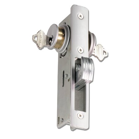 GLOBAL DOOR CONTROLS Mortise Lock with 31/32" Hookbolt function in Aluminum TH1102-31/32